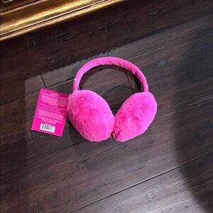 Pink Fluffy earmuffs